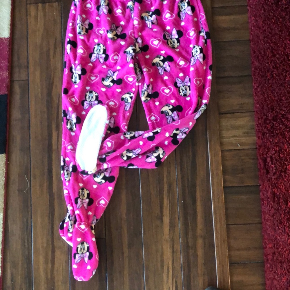 COPY - Woman’s xl footed Minnie Mouse pj fuzzy bottoms